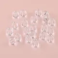 Perles rondes en cristal transparent de haute qualité pour la création de bijoux DIY - 4mm (environ 75 pièces/paquet) / Blanc