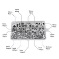 Self-adhesive googly eyes set in various sizes from 5mm to 24mm for DIY crafts - Transparent Plastic Compartment Storage Box / Set Style 2