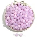 Dreamy light purple cat-eye resin beads with star sand effect for DIY jewelry making - Purple
