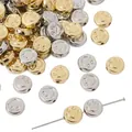 Gouden en zilveren CCB smiley kralen voor het maken van handgemaakte DIY sieraden - Lachend Gezicht (BSE043) / 30 Stuks/Verpakking (8mm) / Zilver