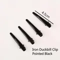 4,5 cm zwarte ijzeren alligator haarspelden met spits eendenbek ontwerp voor doe-het-zelf - Pointed Duckbill Clip (4.5cm) / Set van 20 Stuks / Zwart