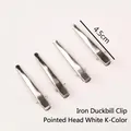 Zilveren ijzeren eendenbek haarspelden van 4,5 cm voor het maken van DIY-sieraden - Puntige Eendebek Clip / 20 Stuks/Verpakking (4.5cm) / Wit K Verguld