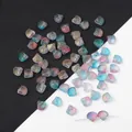 Iriserende glazen schelpkralen in roze en blauw voor het maken van DIY-sieraden online - Set van 20 Stuks / Gouden Glitter Regenboog