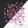 Paarse iriserende glazen kralen in de vorm van een schelp voor doe-het-zelf sieraden maken - Set van 20 Stuks / Gouden Glitter Doorschijnend Paars