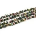 Tiras de cuentas de fragmentos de cristal multicolor natural para accesorios de joyería DIY - Virutas De Turmalina Natural