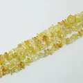 Natürliche gelbe Citrin-Kristallsplitter Perlen für DIY-Schmuckherstellung Zubehör - Mittel 5-8mm 80cm/Strang / Natürliche Citrin-Chips