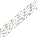 Silver iron extension chain strands for DIY jewelry making and necklace adjustment - 2.5mm 5 Meters / Silver