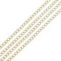 Adjustable gold-plated iron extension chain for DIY necklace and bracelet jewelry - 2.5mm 5 Meters / KC Gold