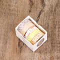 Set van 5 decoratieve washi tapes met geometrische patronen voor scrapbooking en DIY. - Basisstijl 1 / 5 Rollen