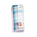 Coffret de rubans washi chat mignon pour la décoration de journaux et scrapbooking - 5 Rouleaux / Animaux Mignons-Bleu