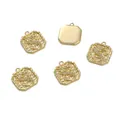 14k gold plated square dragon pendant charm for DIY handmade necklace or bracelet - #014 Style Dragon Pendant (1 Piece Pack)