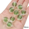 Perles facettées en acrylique transparent de 16mm avec cœur de sucre vert pour DIY - Perles facettées / 10 Pièces/Paquet (16mm) / Vert