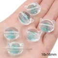 Perles tête de chat en acrylique transparent 18x16mm avec cœur bleu pour bijoux DIY - Perle Tête de Chat / Lot de 10 (18x16mm) / Bleu