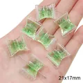 Perles en acrylique en forme de bonbon vert transparent 21x17mm pour bijoux DIY - Perle Bonbon / Lot de 10 (21x17mm) / Vert