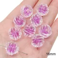 Perles en acrylique citrouille cœur de sucre 16mm violet pour bijoux faits main - Perle de Nœud / 10 Pièces/Paquet (16mm) / Violet