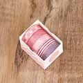 Set van 5 decoratieve rode en roze washi-tape rollen voor creatief journaling - Basisstijl 3 / 5 Rollen