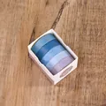 Morandi blauwe washi tape set met 5 rollen voor scrapbooking en DIY journaling decor - Morandi Basis 2 / 5 Rollen