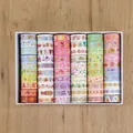 Full collection of 60 rolls cute cartoon washi tape set for scrapbooking and DIY decoration - Fresh Cartoon (White Box)