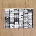 Set of 60 rolls black and white washi tape with various artistic patterns for scrapbooking - Black & White Code