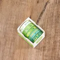 Set van 5 decoratieve groene washi-tapes voor scrapbooking en journaling in een witte cadeau - Retro Stijl 4 / 5 Rollen