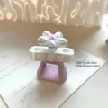 Professional 3D printed flower nail magnet spinner with purple base and pink center - Magnet Not Included / 8mm Version / Pink Purple Combo