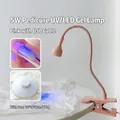 Portable pink 5W LED UV nail lamp with foot pedal switch and clip-on base for manicure - Foot Pedal Switch Style (Pink) / Pink