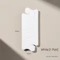 Professional white foam toe separators for pedicure and nail art with dimension markings - 1 Pair / White