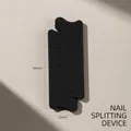 Black foam toe separator pair for professional nail art manicure, size 94mm x 33mm - 1 Pair / Black