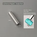Silver cylindrical cat eye nail magnet tool, 8x30mm size - Medium (8x30mm) / Silver