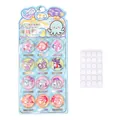 Set of 12 3D sparkly ocean animal shaker resin patches with adhesive dots for DIY - 12Pcs/Card / Sea Island Stars