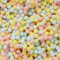 Soft pastel mix polyester plush pom-poms for DIY creative children crafts and home decor - Pack of 200 / Light Mixed Theme / 1.0cm