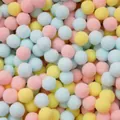Colorful pastel polyester pompom balls for DIY children's creative craft projects - 50 Pieces / Light Mixed Theme / 2.0cm