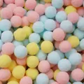 Multicolor soft polyester pom-poms for DIY creative jewelry and craft decorations - 30Pcs Pack / Light Mixed Theme / 2.5cm