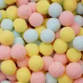 Mixed pastel colored polyester pom poms for DIY crafts and kids creative projects - 20 Pieces Set / Light Mixed Theme / 3cm
