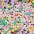 Colorful macaron polyester pom poms for DIY crafts and creative children's decorations. - Pack of 200 / Macaron Series / 0.8cm
