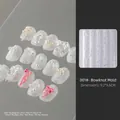 Professional 3D butterfly knot silicone nail art mold for DIY decoration charms - Large Bow 02 (001#) / 9.2x9.6cm