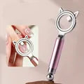 Double-headed cat eye nail art magnet tool featuring pink handle and cat ring design. - No. 56 Rose Gold / Rose Gold