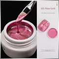 Professional potted rose gold metallic nail gel with thick and silky mirror finish - Rose Gold