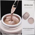 Antique gold 004 metallic nail gel polish for Japanese style mirror finish nail art - Antique Gold