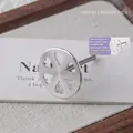 Punta abrasiva professionale in acciaio inox per modellatura manicure russa - Testina di Levigatura con Foro a Cuore (zqgj0762-0) / Argento