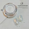 Aurora moonlight nail powder #01 with pearlescent finish on clear and white tea base - Mist Silk (zqsp1054-01)