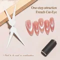 Double-ended magnet tool set for professional French cat-eye nail art effects and styling - Dual-Ended Cylindrical Magnet