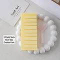 Professionelle gelbe 3D-gedruckte Nagelkunst-Aufbewahrungsbox mit 10 Fächern für Transferpapier - Orangegelb