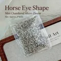 Mini marquise cubic zirconia nail art strass, ca. 1440 stuks, maat 2x4mm voor nagels - Marquise / 2*4mm