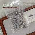 Mini 3x3mm driehoek schuin geslepen micro-zirkonia nail art stenen grootverpakking - Driehoek / 3*3mm