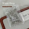 Υψηλής ποιότητας 2x3mm μίνι ασημένια στρασάκια για επαγγελματικά σχέδια νυχιών - Σταγόνα νερού / 2*3mm