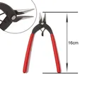 16cm professional red-handled jewelry needle-nose pliers with toothless smooth jaws for DIY - Flat Pliers Large Jump Ring Pliers (#9)