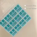 Verfijnde macaronblauwe opbergdoos voor nagelkunstmaterialen met 3-vaks indeling - 1-in-3 Specificatie / Macaron Blauw