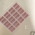 Opbergdoos voor nagelkunstaccessoires met verdeelde vakken in elegant mistpaars - 1-in-2 Specificatie / Mistpaars