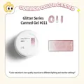 Professional high density rose gold glitter canned gel nail polish variant #011 for DIY - 5g Pack / High Density Pink Purple Glitter (11#)